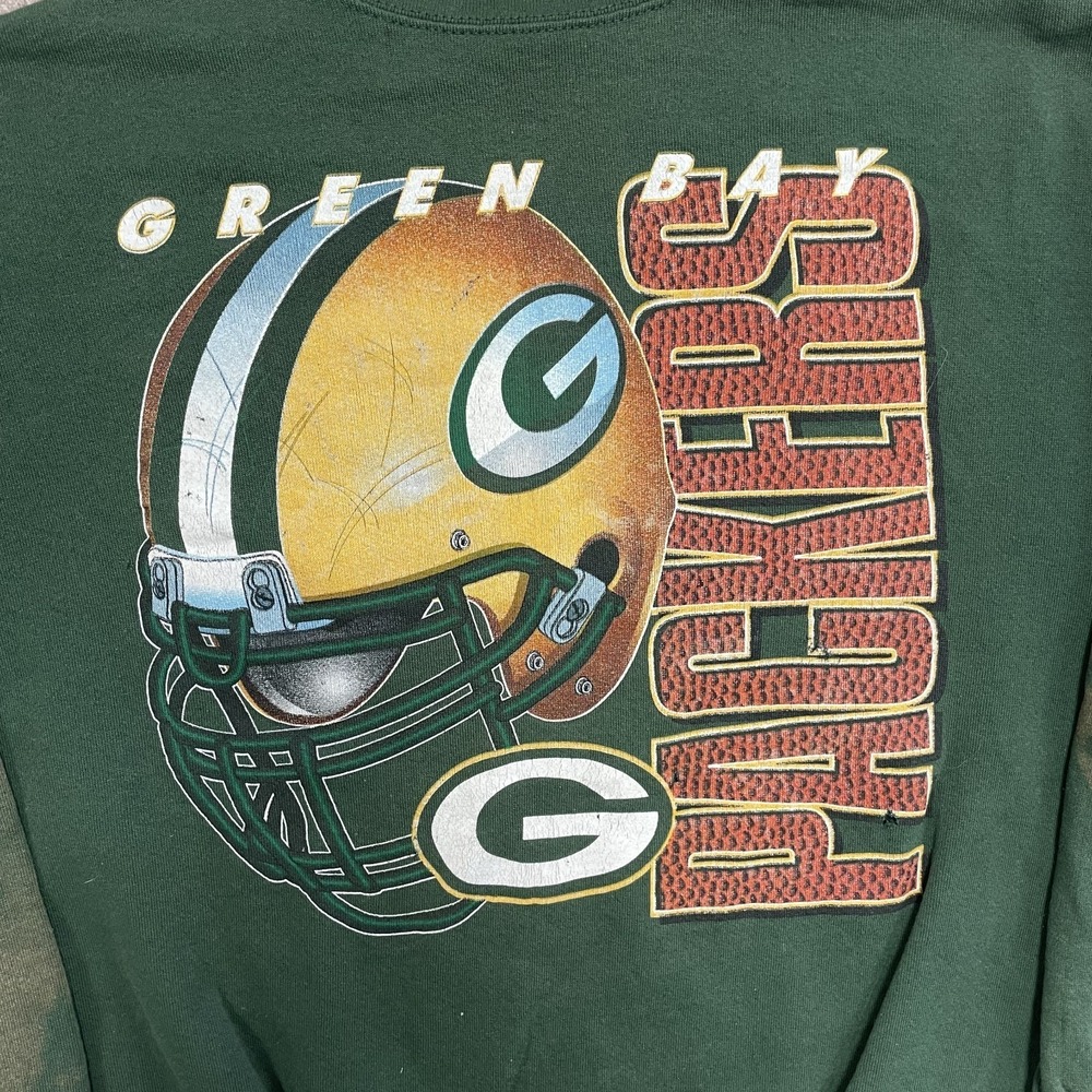 vintage Green Bay Packers sweatshirt mens xl 1990s NFL Logo football - Picture 2 of 13